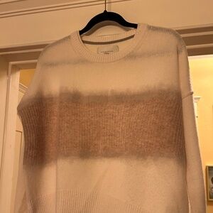 BROCHU WALKER ATLANTIC STRIPE CASHMERE SWEATER